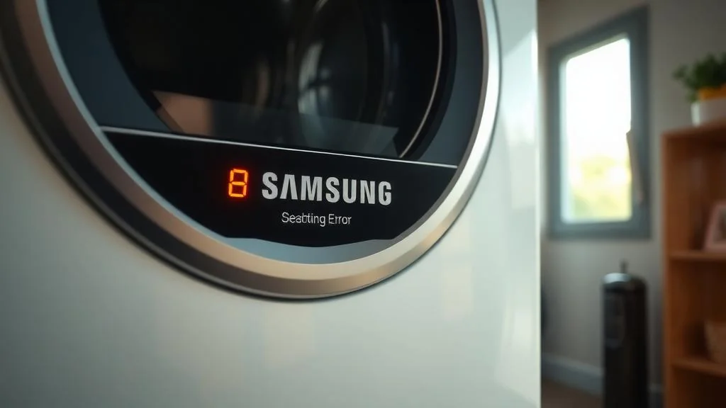 Guía sobre error de lavadora samsung: solución paso a paso