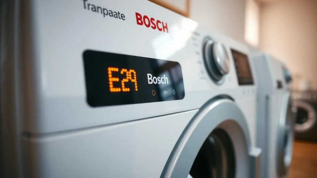 Guía sobre error e29 lavadora bosch: solución paso a paso