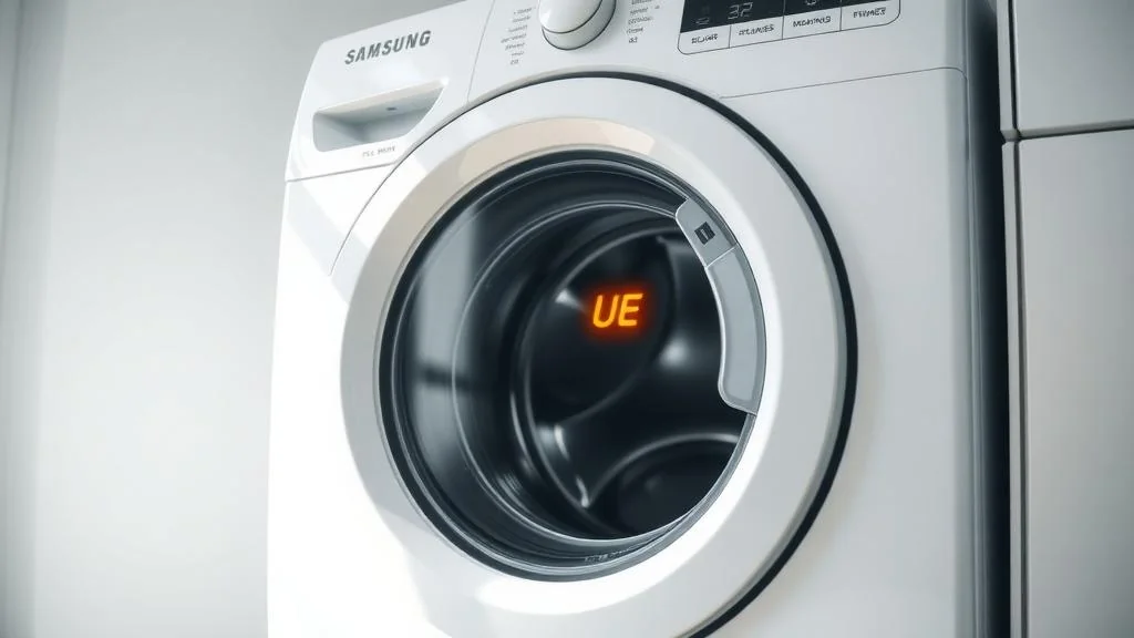 Guía sobre error ue lavadora samsung: solución paso a paso